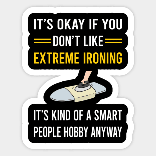 Smart People Hobby Extreme Ironing Sticker